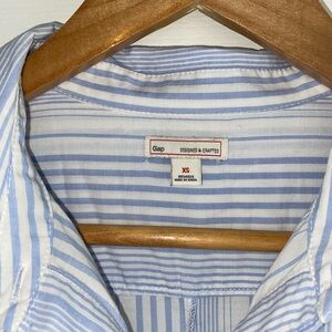 Gap Blue Striped Shirt dress with pockets